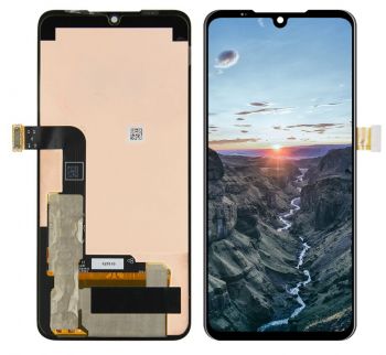 Дисплей (Экран) LG G850, G850UM, LMG850EMW G8X ThinQ с тачскрином (сенсором) черный Оригинал