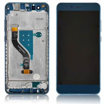 Дисплей (Экран) Huawei P10 Lite WAS-LX1, WAS-LX1A, WAS-LX2, WAS-LX3 с тачскрином (сенсором) синий с рамкой Оригинал
