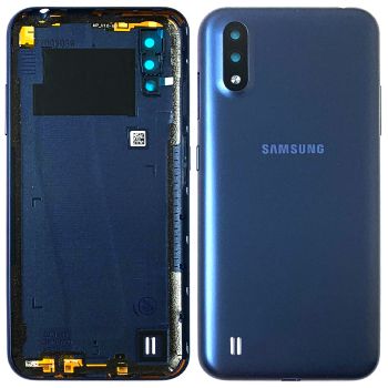 Задняя крышка Samsung A015 (SM-A015F, SM-A015F/DS) Galaxy A01 синяя Оригинал