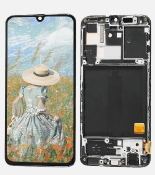 Дисплей (Экран) Samsung A405 (SM-A405F) Galaxy A40 2019 с тачскрином (сенсором) черный с рамкой OLED