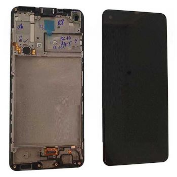 Дисплей (Экран) Samsung A217 (SM-A217F, SM-A217F/DS) Galaxy A21s с тачскрином (сенсором) черный с рамкой
