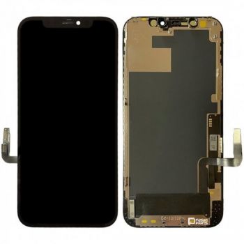 Дисплей (Экран) Apple iPhone 12 A2403, A2172, A2402 с тачскрином (сенсором) черный OLED
