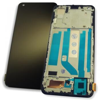 Дисплей (Экран) Vivo X50 2004 с тачскрином (сенсором) черный с рамкой TFT