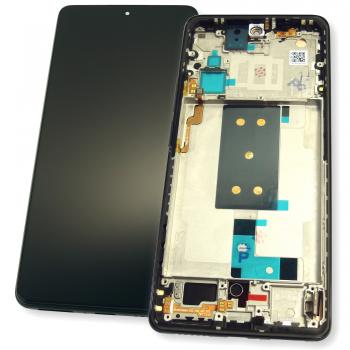 Дисплей (Экран) Xiaomi 11T 21081111RG. 11T Pro 2107113SG с тачскрином (сенсором) черный с рамкой Оригинал