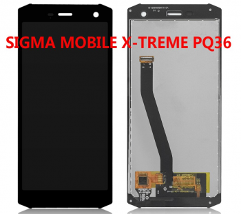 Дисплей (Экран) Sigma mobile X-treme PQ36 с тачскрином (сенсором) черный