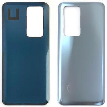 Задняя крышка Huawei P40 Pro ELS-NX9, ELS-N04, ELS-AN00, ELS-TN00 серебристая Оригинал