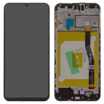 Дисплей (Экран) Samsung M205 (SM-M205F, SM-M205F/DS) Galaxy M20 с тачскрином (сенсором) черный с рамкой