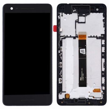 Дисплей (Экран) Nokia 2.1 Dual Sim TA-1080, TA-1092, TA-1084, TA-1093, TA-1086 с тачскрином (сенсором) черный с рамкой Оригинал