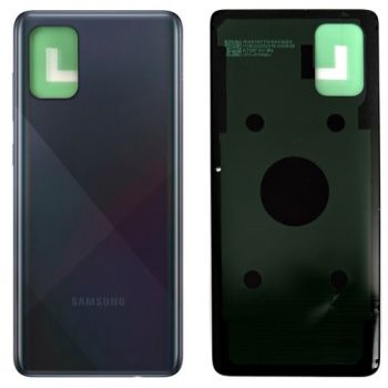 Задняя крышка Samsung A715 (SM-A715F, SM-A715F/DS) Galaxy A71 2020 черная Оригинал