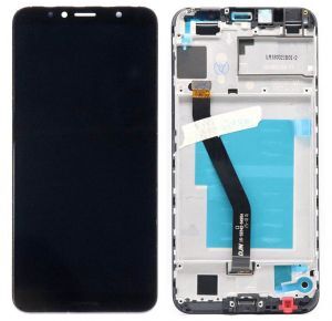 Дисплей (Экран) Huawei Y6 2018 (ATU-L21, ATU-L22, ATU-LX3, ATU-L11) Y6 Prime 2018 (ATU-L31, ATU-L42) Honor 7C 5.7 AUM-L41 с сенсором и рамкой черный