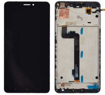 Дисплей (Экран) (LCD) Xiaomi Mi Max 2 с сенсором чёрный + рамка