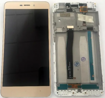 Дисплей (Экран) (LCD) Xiaomi Redmi 4A с сенсором золотой + рамка Оригинал