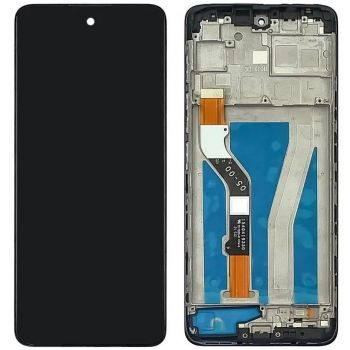 Дисплей (Экран) Motorola XT2135, XT2135-2 Moto G60 PANB0001IN, PANB0013IN с тачскрином (сенсором) черный с рамкой