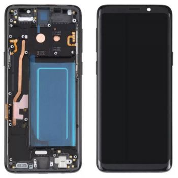 Дисплей (Экран) Samsung G960 (SM-G960F, SM-G960F/DS) Galaxy S9 с тачскрином (сенсором) черный с рамкой TFT