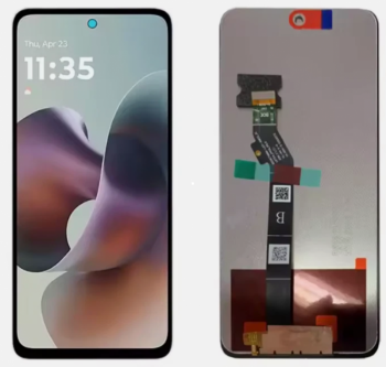 Дисплей (Экран) Motorola XT2529, XT2529-1, XT2529-2 Moto G56 с тачскрином (сенсором) черный Оригинал