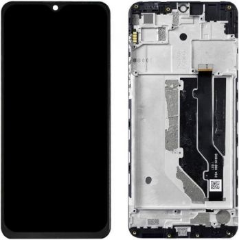 Дисплей (Экран) ZTE Blade 20 Smart V2050 с тачскрином (сенсором) черный с рамкой