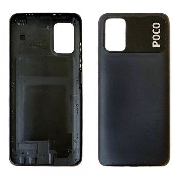 Задняя крышка Xiaomi Poco M3 M2010J19CG, M2010J19CI черная Оригинал