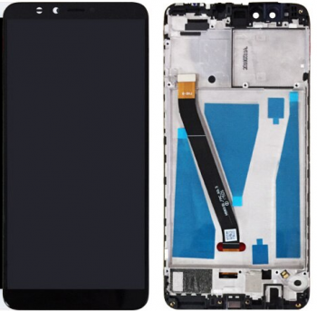 Дисплей (Экран) (LCD) Huawei Y9 2018 (FLA-LX1, FLA-LX3), Enjoy 8 Plus с сенсором черный + рамка