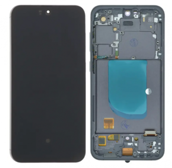 Дисплей (Экран) Samsung S711 (SM-S711B, SM-S711B/DS) Galaxy S23 FE с тачскрином (сенсором) черный с рамкой Оригинал