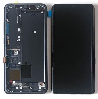 Дисплей (Экран) Xiaomi Mi Note 10 Lite M2002F4LG с тачскрином (сенсором) черный с рамкой Оригинал