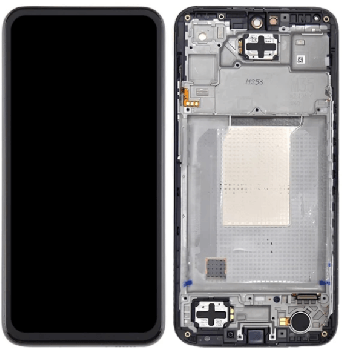 Дисплей (Экран) Samsung M356 (SM-M356B, SM-M356B/DS) Galaxy M35 с тачскрином (сенсором) черный с рамкой Оригинал