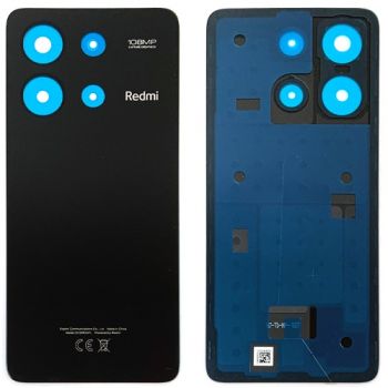 Задняя крышка Xiaomi Redmi Note 13 4G 23124RA7EO, 23129RAA4G черная Оригинал