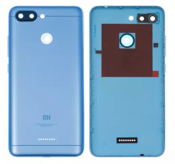 Задняя крышка Xiaomi Redmi 6 M1804C3DG, M1804C3DH синяя Оригинал