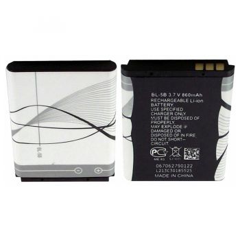 Батарея (аккумулятор) для Nokia BL-5B Nokia 3220, 3230, 5070, 5140, 5200, 6020, 6021, 6060, 6070, 6080, 6120 Оригинал