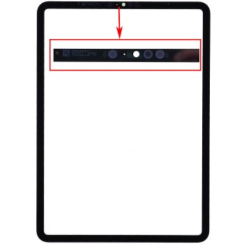 Cтекло дисплея Apple iPad Pro 11 2021 A2301, A2459, A2460 черное Оригинал