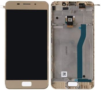 Дисплей (Экран) Asus ZC521TL Zenfone 3s Max X00GD, Pegasus 3s с тачскрином (сенсором) золотой с рамкой Оригинал