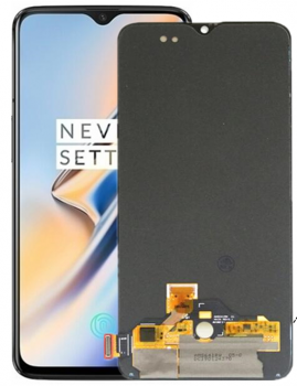 Дисплей (Экран) OnePlus 6T A6010, A6013 с тачскрином (сенсором) черный OLED