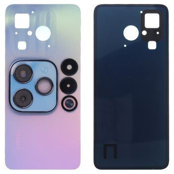 Задняя крышка Infinix Hot 40i X6528, X6528B голубая Оригинал