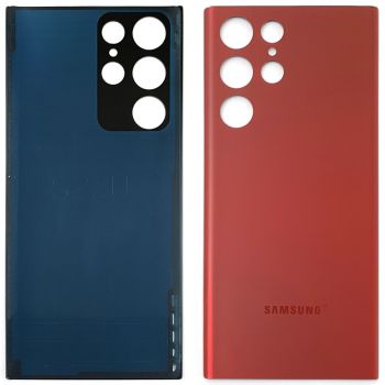 Задняя крышка Samsung S908 (SM-S908B, SM-S908B/DS) Galaxy S22 Ultra 5G красная Оригинал