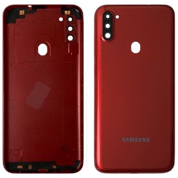 Задняя крышка Samsung A115 (SM-A115F, SM-A115F/DS) Galaxy A11 красная Оригинал