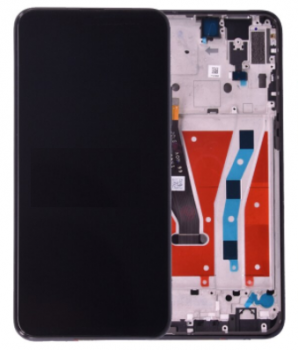 Дисплей (Экран) Huawei P smart Pro 2019 с тачскрином (сенсором) черный с рамкой