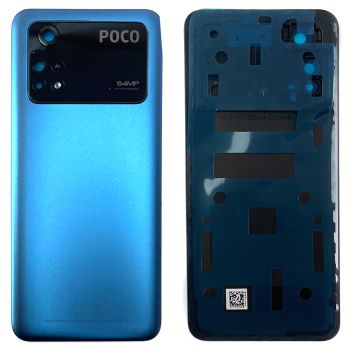Задняя крышка Xiaomi Poco M4 Pro 2201117PI, MZB0B5VIN синяя Оригинал