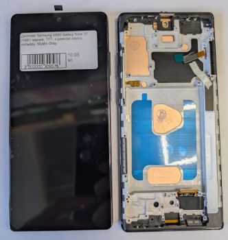 Дисплей (Экран) Samsung N980, N981 (SM-N980F/DS, SM-N981B/DS) Galaxy Note 20 с тачскрином (сенсором) черный с рамкой TFT