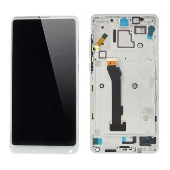 Дисплей (Экран) Xiaomi Mi Mix 2S M1803D5XA с тачскрином (сенсором) белый с рамкой