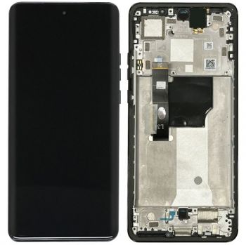 Дисплей (Экран) Motorola XT2307, XT2307-1 Moto Edge 40 Neo с тачскрином (сенсором) черный с рамкой Оригинал