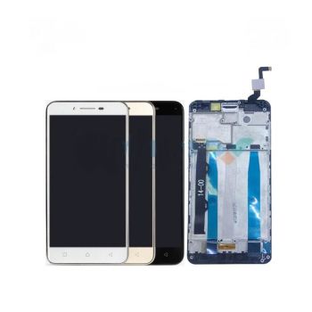 Дисплей (Экран) Lenovo K5 Plus A6020a46, Lemon 3 с тачскрином (сенсором) белый с рамкой Оригинал
