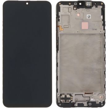 Дисплей (Экран) Samsung A175 (SM-A175F, SM-A175F/DS) Galaxy A17 с тачскрином (сенсором) черный с рамкой Оригинал