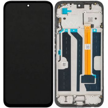 Дисплей (Экран) Oppo A6x CPH2783, CPH2819 с тачскрином (сенсором) черный с рамкой Оригинал