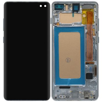 Дисплей (Экран) Samsung G975 (SM-G975F, SM-G975F/DS) Galaxy S10 Plus с тачскрином (сенсором) черный с рамкой TFT