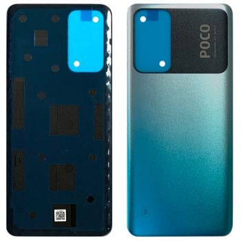 Задняя крышка Xiaomi Poco M4 Pro 5G 21091116AG голубая Оригинал