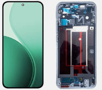 Дисплей (Экран) Oppo Reno 14 5G CPH2737, PLA110 с тачскрином (сенсором) черный с рамкой Оригинал