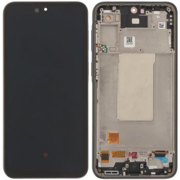 Дисплей (Экран) Samsung A376 (SM-A376B, SM-A376B/DS) Galaxy A37 с тачскрином (сенсором) черный с рамкой OLED