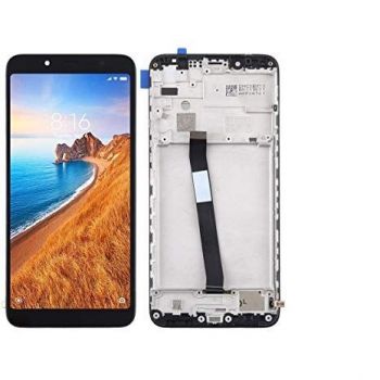 Дисплей (Экран) Xiaomi Redmi 7a с тачскрином (сенсором) черный с рамкой