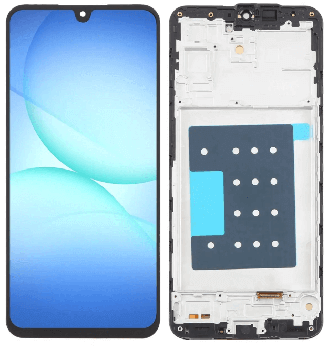 Дисплей (Экран) Samsung A175 (SM-A175F, SM-A175F/DS) Galaxy A17 с тачскрином (сенсором) черный с рамкой OLED