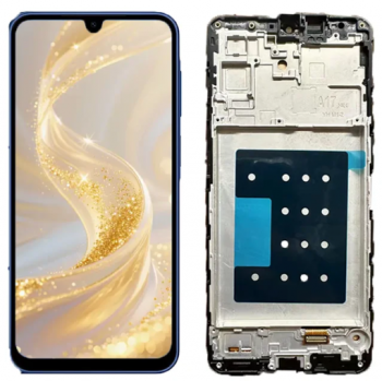 Дисплей (Экран) Samsung A175 (SM-A175F, SM-A175F/DS) Galaxy A17 с тачскрином (сенсором) черный с рамкой TFT