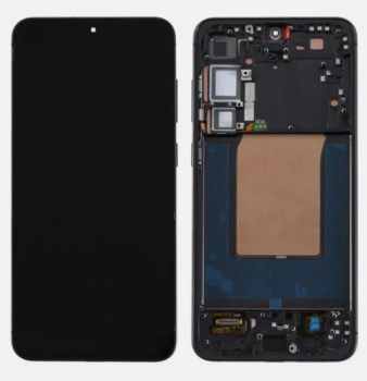 Дисплей (Экран) Samsung S936 (SM-S936B, SM-S936B/DS) Galaxy S25 Plus с тачскрином (сенсором) черный с рамкой OLED